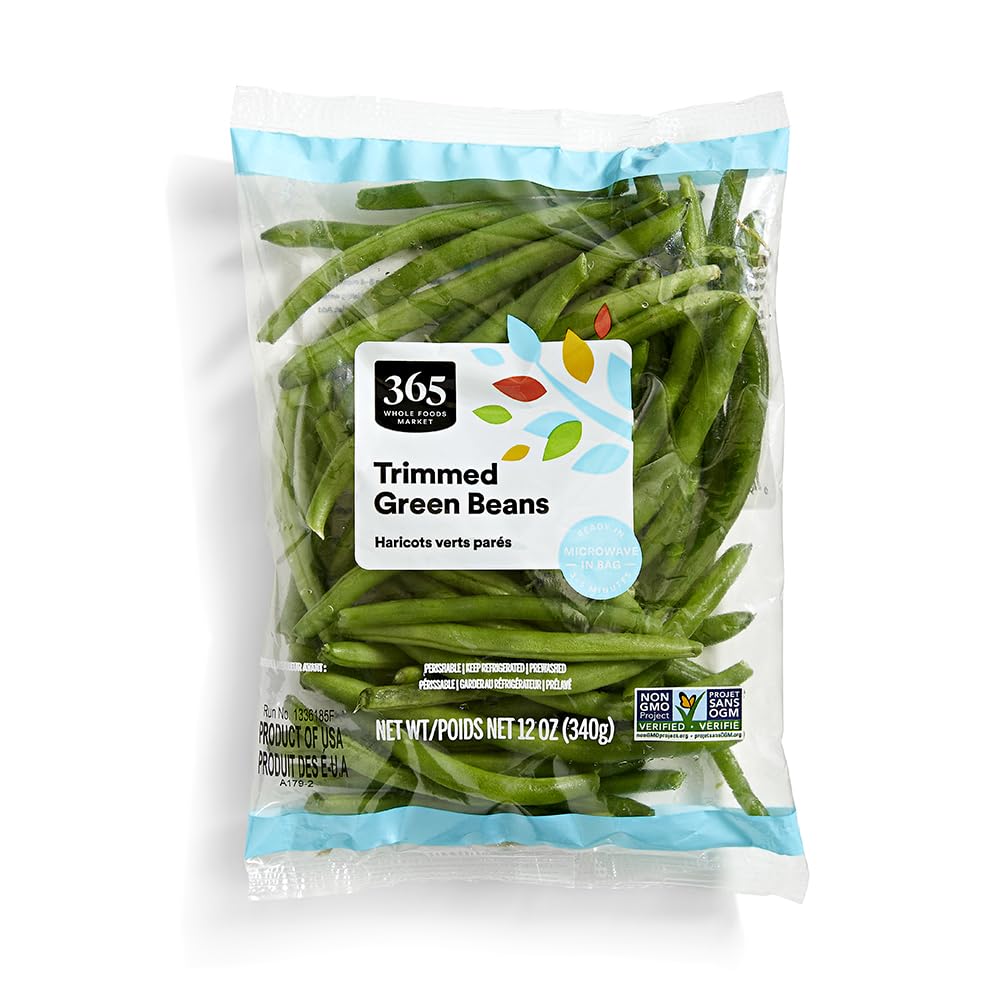 365 Everyday Value, Trimmed Green Beans, 12 oz bag
