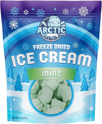 Arctic Farms Freeze Dried Ice Cream That Does Not Melt (Mint)