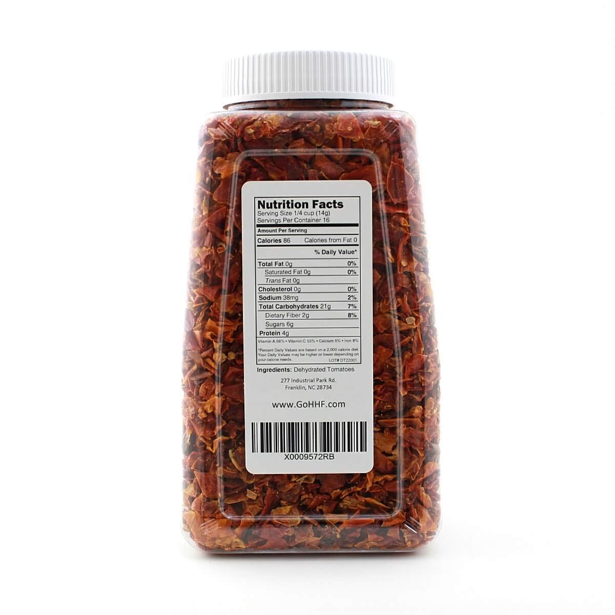 Harmony House Foods Dried Tomato Dices (8 Oz, Quart Size Jar) For Cooking, Camping, Emergency Supply, And More