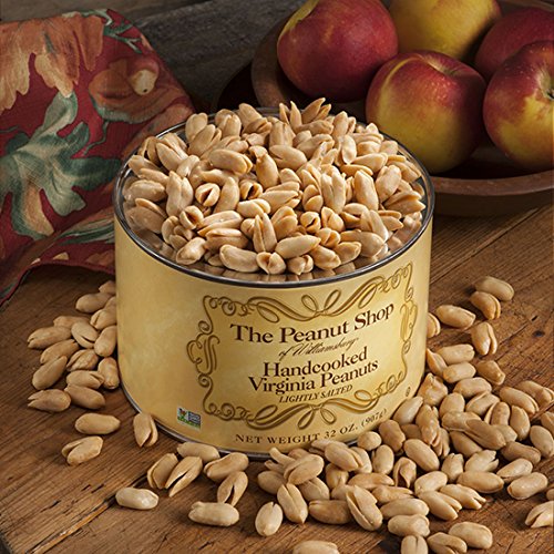 The Peanut Shop of Williamsburg Handcooked Virginia Peanuts, Lightly Salted, 32 Ounce
