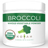 KOYAH - Organic USA Grown Broccoli Powder (1 Scoop Equivalent to 1/4 Cup Fresh): 30 Scoops, Freeze-dried, Whole-Vegetable Powder