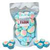 Freeze-Dried Candy Salt Water Taffy 2 oz - Cut To Bite Sized Pieces - Ships In Box - Deliciously Crunchy, Intense Flavor, Lightw