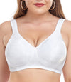 wirarpa Womens Minimizer Bras No Underwire comfortable Full coverage Wide Strap Plus Size No Padding Bra White 40DD
