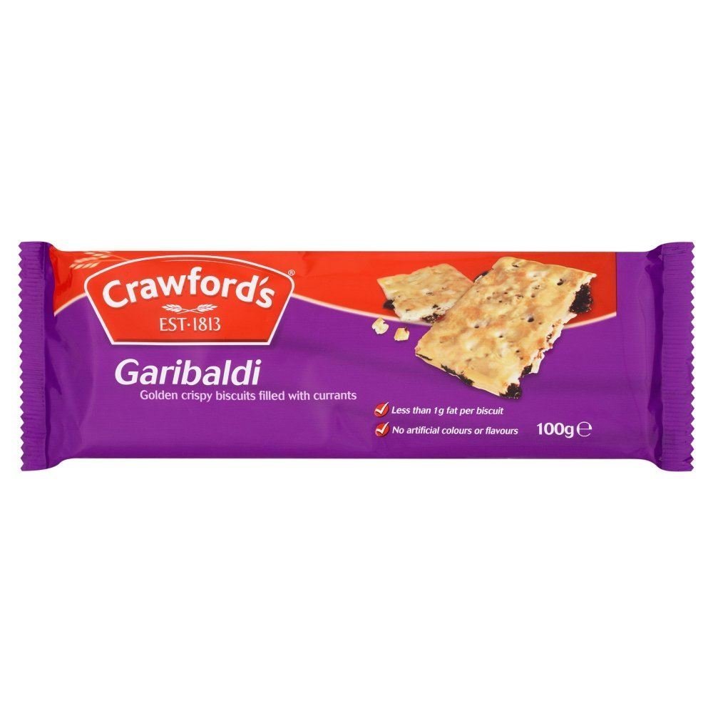 Crawfords Garibaldi - 100G - Pack Of 8 (100G X 8)