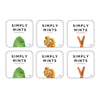 Simply Mints | Variety Pack - Peppermint, Ginger, Cinnamon | Pack Of Six (180 Pieces Total) | Breath Freshening + Aspartame-Free + Vegan + Non-Gmo
