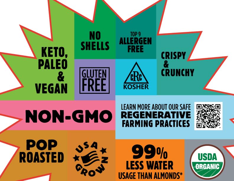 Top Fox Snacks - Organic Pop-Roasted Pumpkin Seeds I Healthy Protein Snacks- Gluten Free- Keto And Vegan Friendly (Bbq, 3.5Oz - 2 Pack)