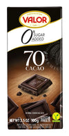 Valor. 70% Cocoa Dark Chocolate. No Sugar Added. 100G (3.53Oz).