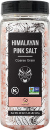 Soeos Himalayan Salt - Coarse Grain, 20 oz, Himalayan Pink Salt, Pure Rock Salt for Grinders and Salt Mills, Kosher & Natural Ce