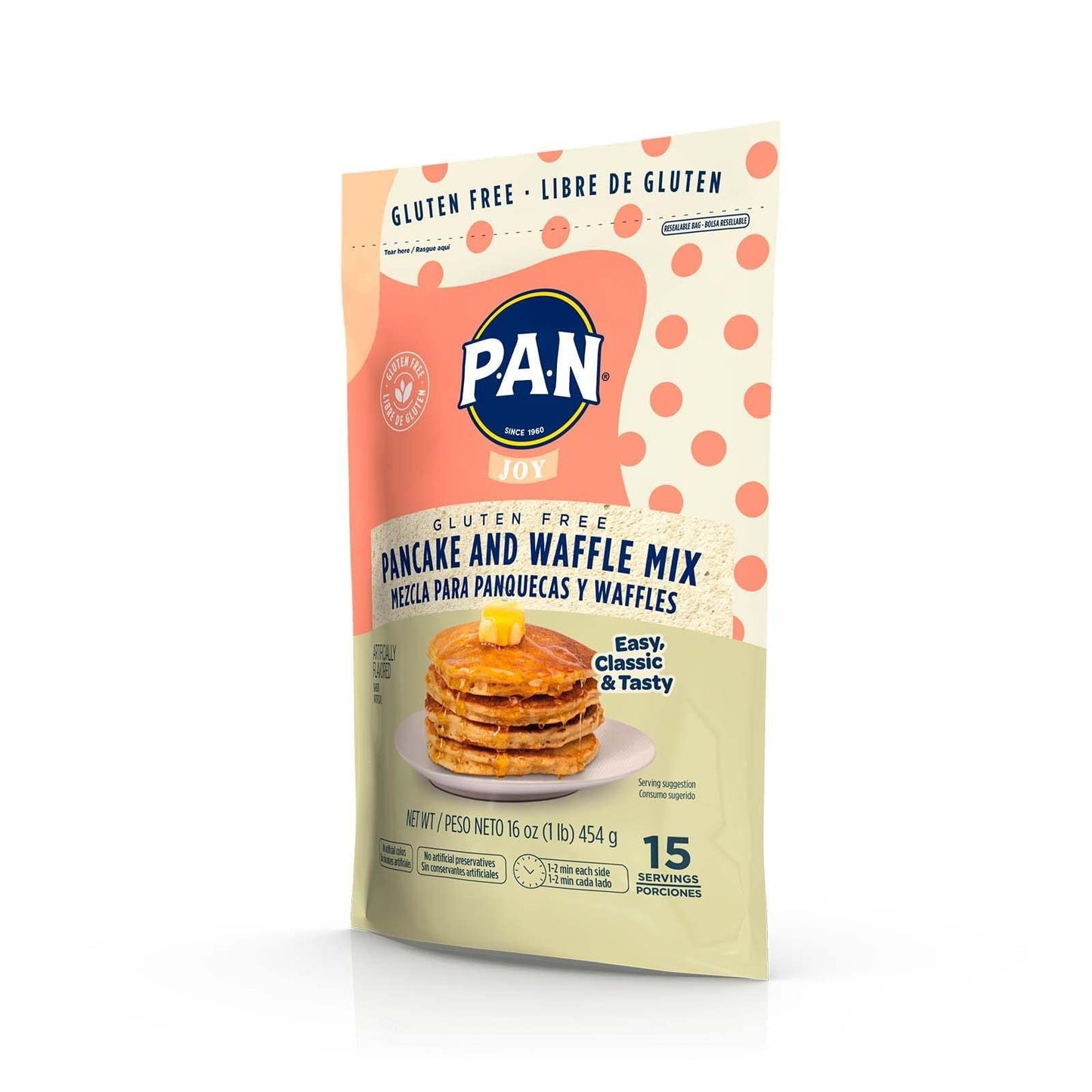 P.A.N Pancake and Waffle Mix - Gluten Free 1 lb. (Pack of 2)