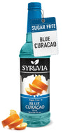 Syruvia Sugar-Free Blue Curacao Syrup - 25.4 fl oz Premium Coffee Flavoring Syrup. 0 Calories, Kosher, and Gluten-Free. Perfect