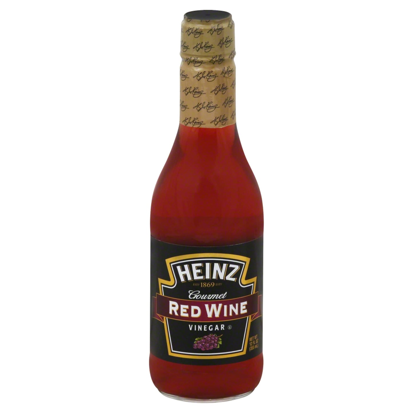 HEINZ Red Wine Vinegar, 12 Fl Oz - Versatile Cooking Ingredient, Pack of 1