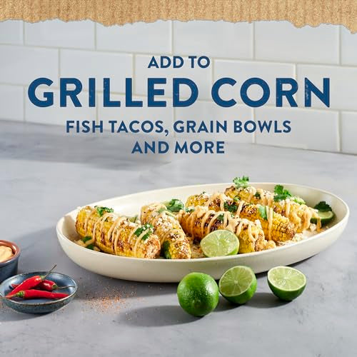 Hellmann'S Mayonnaise Dressing Chili Lime For Grilled Corn, Tacos, Grain Bowls & More, With Taj N Cl Sico Seasoning, Real Ingr