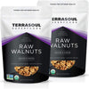 Terrasoul Superfoods Organic Raw Walnuts, 2 Lbs (2 Pack) - Chandler Variety, Fresh, Light Color