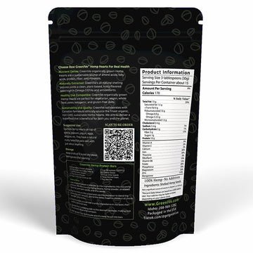 Greenive Organically Grown Hemp Hearts Hulled Hemp Plant Based Protein Packed Vegan Omegas (2 Pound)