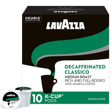 Lavazza Decaf, Single-Serve Keurig K-Cup Pods, Medium Roast Coffee, 60-Count Box (6 Packs of 10)