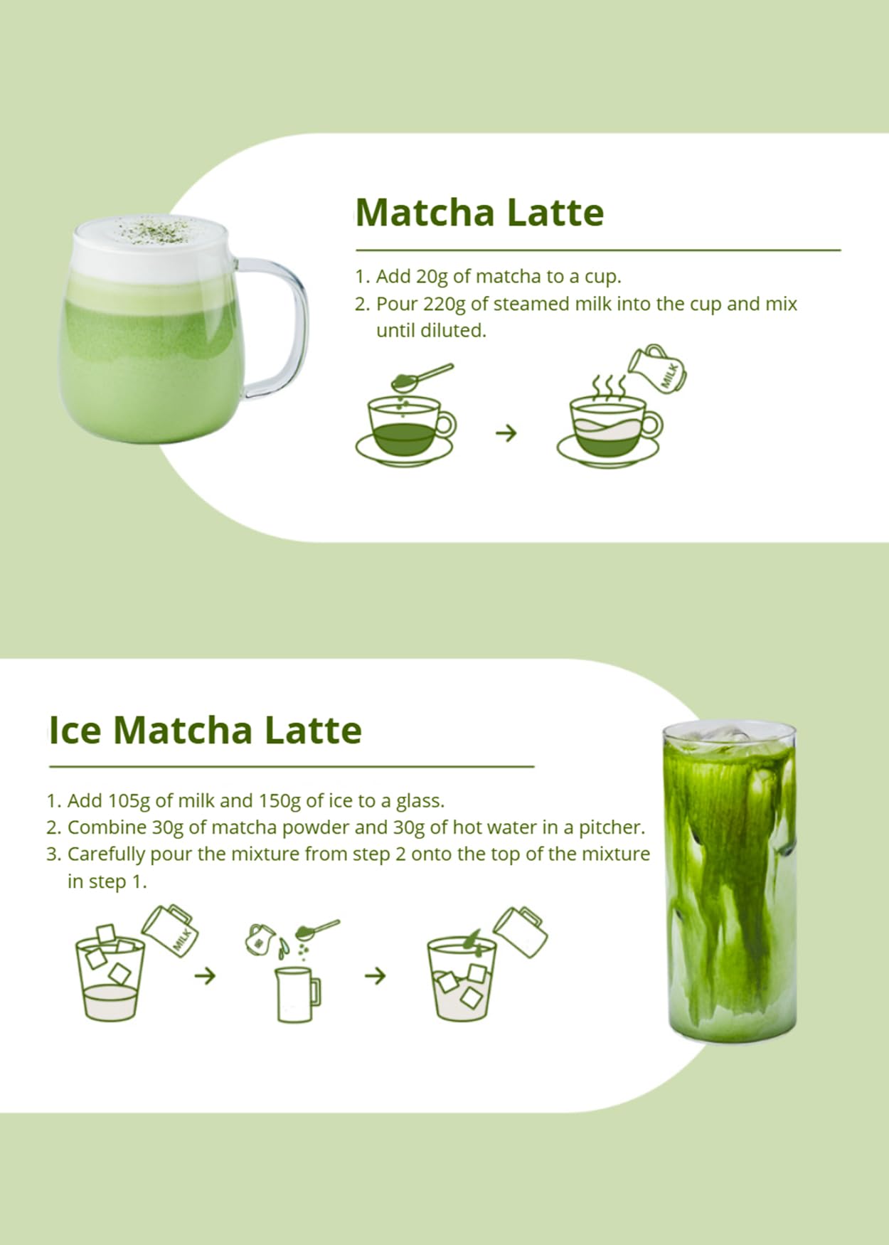 Korean Food Jeju 20 Matcha Powder (1Pack, 3.5Oz) Jeju Matcha Powder 20%, Usable For Latte Iced Latte Frappe