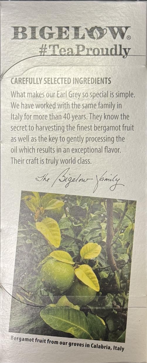 Bigelow Earl Grey Tea Bags - 28 Count (Pack of 6) - All Natural, Gluten Free, Rich in Antioxidants