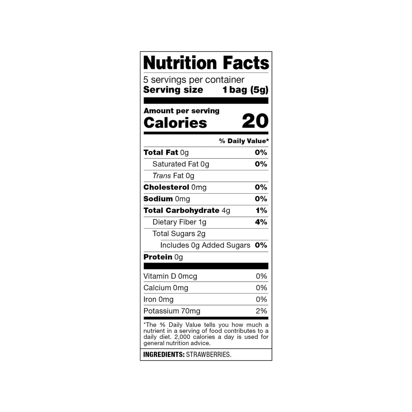 Harvest Snaps Kids Crispy Fruit Snack Bags (6 Pouches Of 5 Snack Bags) (Crispy Strawberries)