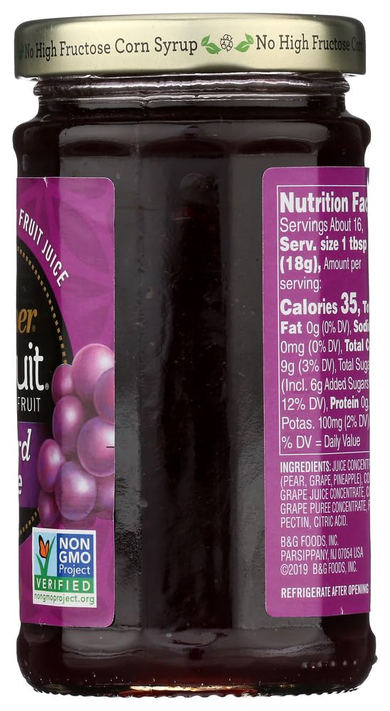 Polaner All Fruit With Fiber Grape Spreadable Fruit 10 Oz (Pack Of 12)