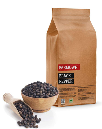Farmown Black Pepper Whole Peppercorn (500 Grams)