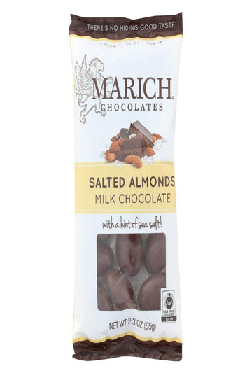Marich Confectionery Milk Chocolate Sea Salt Almonds 2.3 Oz