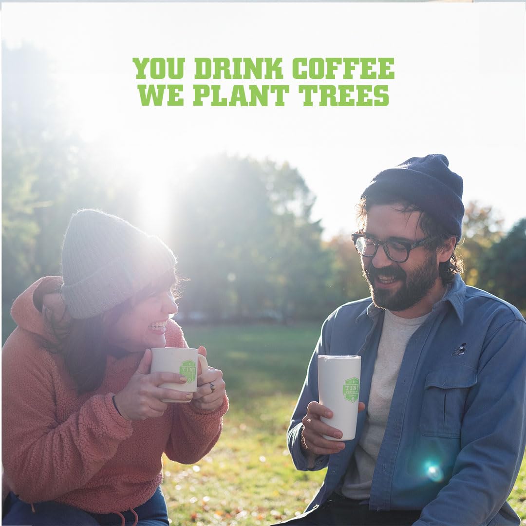 Tiny Footprint Coffee - Signature Blend, Light Roast, USDA Organic Coffee - Whole Bean Coffee, Fair Trade, Shade Grown & Carbon