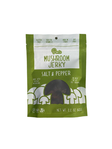 Pan's Mushroom Jerky Sea Salt & Pepper - Savory Vegan Snacking Perfection - 2.2 Oz (pack of 1)