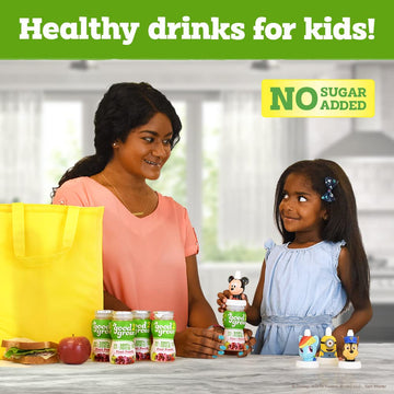 good2grow 100% Fruit Punch Juice 24-pack of 6-Ounce BPA-Free Juice Bottles, Non-GMO with No Added Sugar and an Excellent Daily S