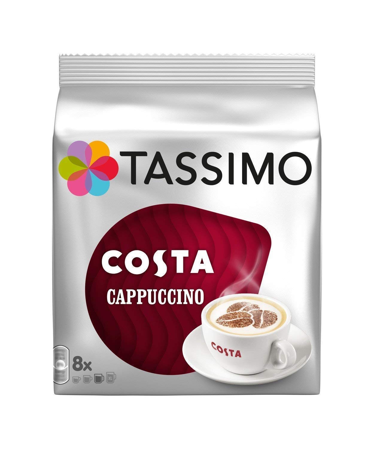 Tassimo Cappuccino Discs, Coffee Capsules, 48 Count, Compatible with Tassimo Machines