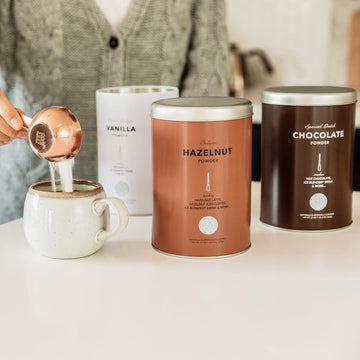 The Coffee Bean & Tea Leaf Hazelnut Powdered Creamer For Coffee, Lattes, Baking, And Drink Mixes, Hazelnut, 22Oz. Tin