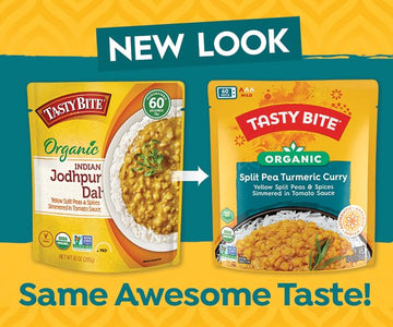 Tasty Bite Organic Jodhpur Lentils, 10 Ounce, Pack Of 6, Ready To Eat, Microwavable Entree, Vegan ( 6 Count )