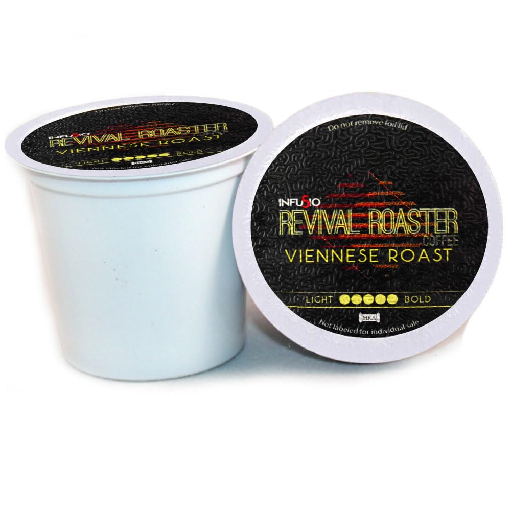 Infusio Coffee Pods - 96 Count Viennese Roast (Dark Roast Coffee) Single Serve Coffee Pods For Keurig K Cup Beverage Makers Compatible With Keurig 2.0 Beverage Makers