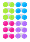 Kiseer 12 Pack Colorful Contact Lens Case Box Holder Container Soak Storage Kit