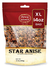 Spicy World Star Anise 14 Oz Bulk Bag | Premium Quality Whole Pods | Chinese Star Anise Pods - Perfect For Flavorful Dishes | Great For Baking & Tea