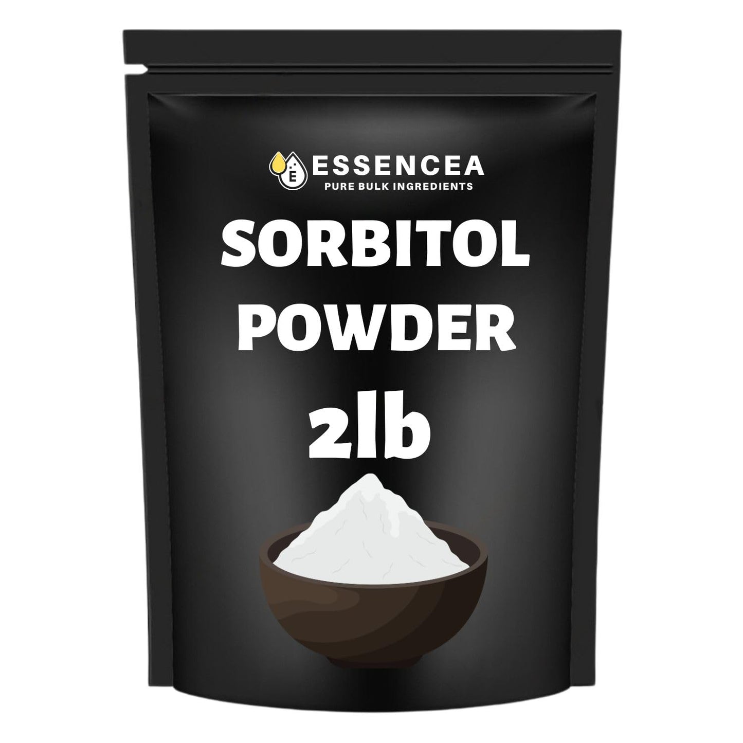 Sorbitol Powder 2lb by Essencea Pure Bulk Ingredients | Sugar-Free Sweetener | Sugar Substitute, Low Calorie Sweetener | Gluten