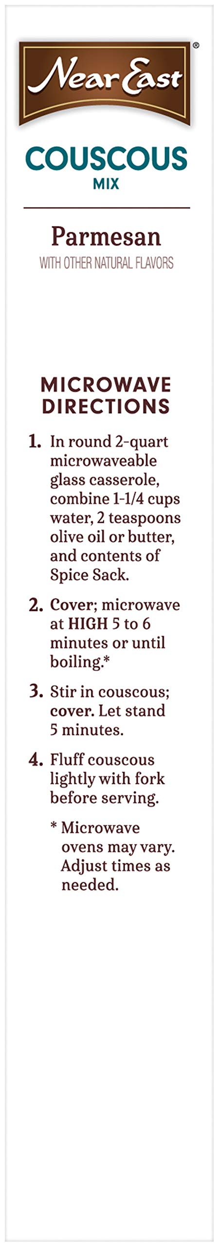 Near East Couscous Mix, Parmesan Cheese, 5.9Oz Boxes (12 Pack)