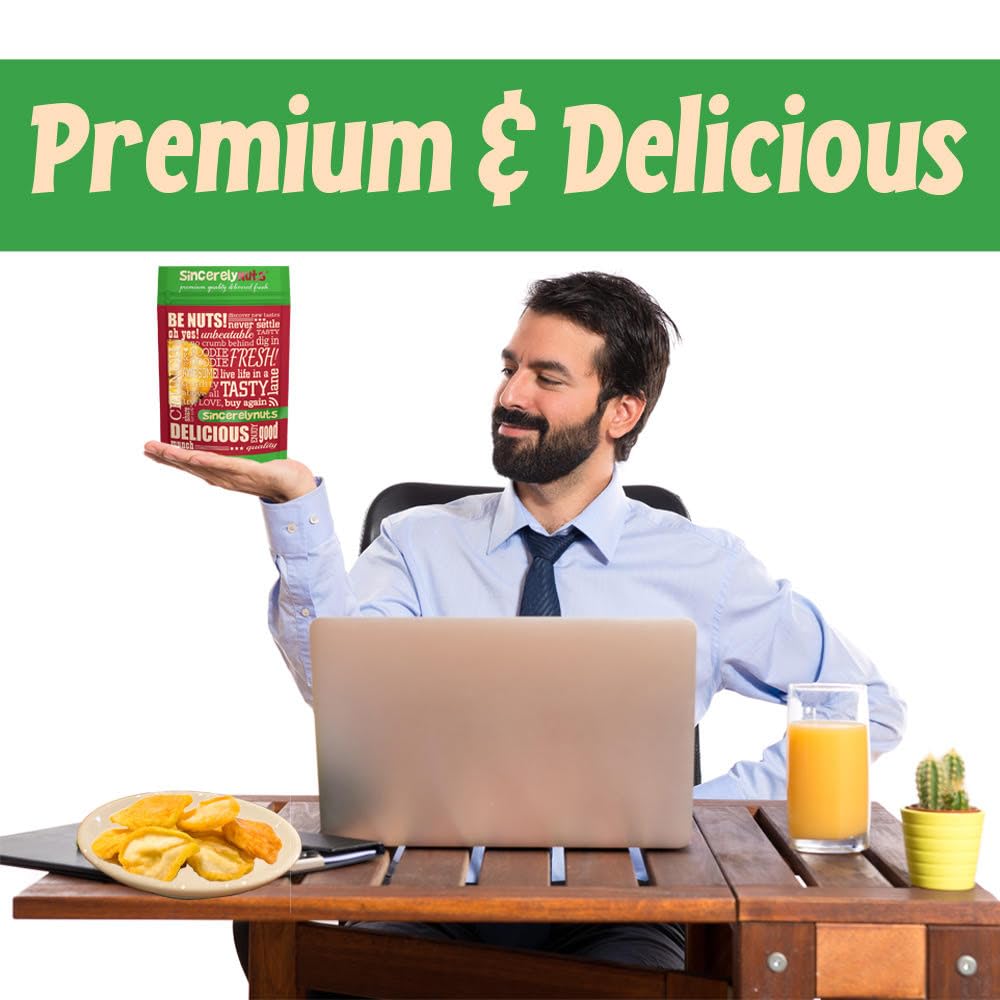 Sincerely Nuts Dried Pears - Three Lb. Bag - Terrific Taste - Plump & Moist - Wholesome Vitamins & Minerals - Carefully Sealed -