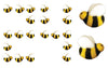 Bees Cake Decorations- Bumble Bee Shaped Edible Hard Sugar Decorations, 24 Pcs By R.U.S. Candy Company
