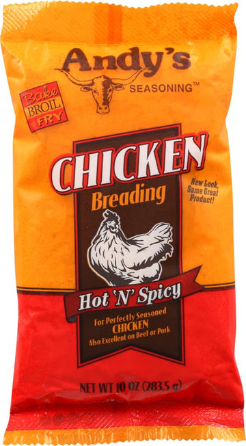 Andy'S Breading Chicken Hot, 10 Oz