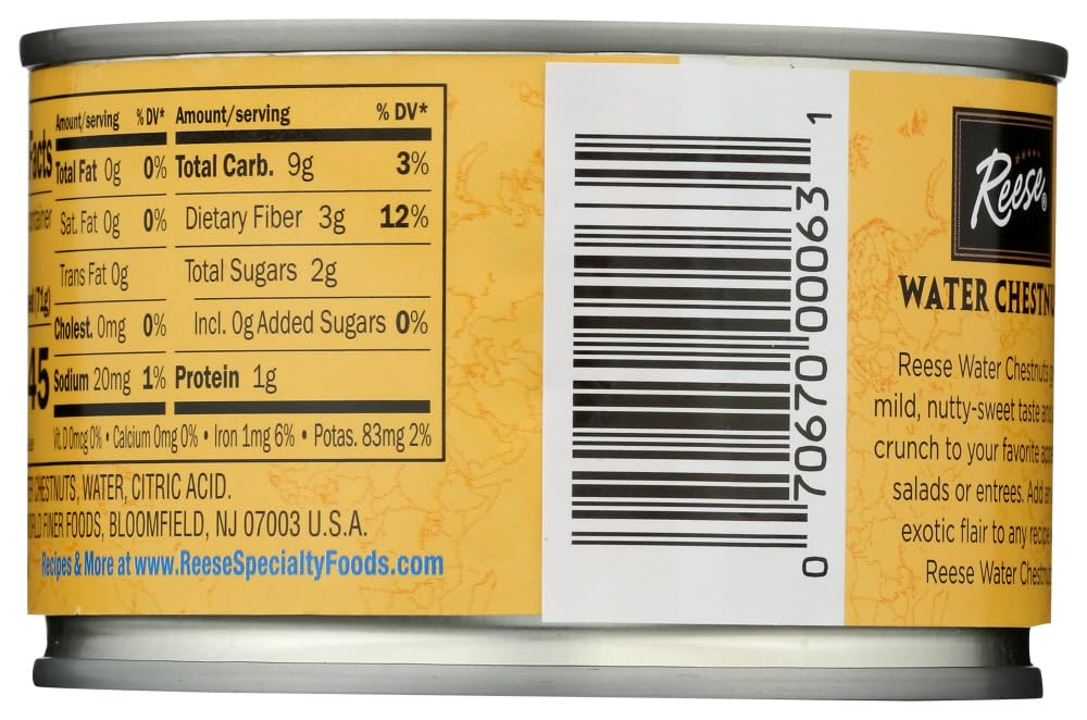 Reese Slcd Waterchestnut ( 24 X 8 Oz )