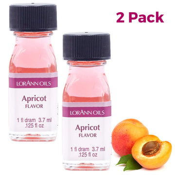 LorAnn Apricot SS Flavor, 1 dram bottle (.0125 fl oz - 3.7ml - 1 teaspoon) - 2 Pack