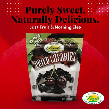 SUNRISE FRESH DRIED FRUIT CO. Dried Sweet Cherries, Unsweetened, 1 lb Bag