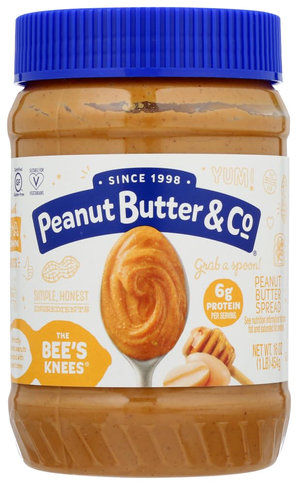 The Bees Knees Peanut Butter Blended with Scrumptious Honey - 16 oz. (12 Pack) 12