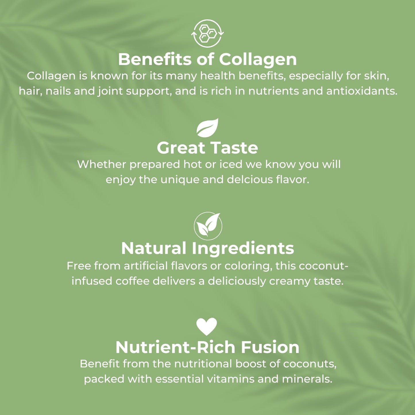 CAcafe Collagen Coffee | Coconut Infused Colombian Blend Coffee with Anti-Aging Collagen | Antioxidants & Natural Energy | 19.05