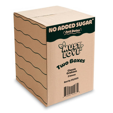 Must Love Classic Graham - No Added Sugar, Sweetened with Dates - Great for Pie Crust, Mini Smore, Cheese Boards - Simple Ingre