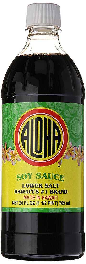 Aloha Lower Salt Soy Sauce, 24 Ounce (Pack Of 2)