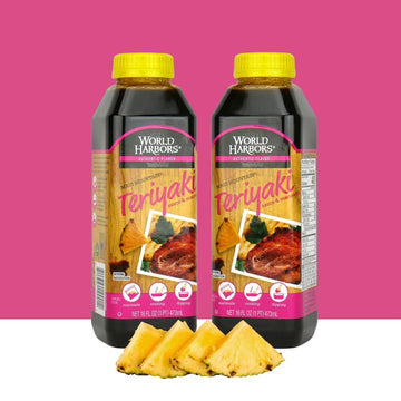 World Harbors Maui Mountain Teriyaki Sauce & Marinade Perfect For Fish, Chicken, Beef, Pork, Wings, Dumplings, Shrimp, Steak, St