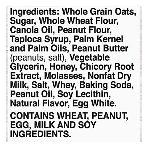 Nature Valley Soft-Baked Oatmeal Squares, Peanut Butter Breakfast Snacks, 6 ct, 7.44 OZ (Pack of 8)
