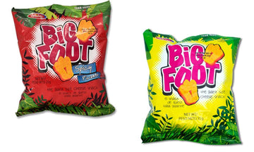 Assorted Holiday Big Foot, The Giant Cheese Snack, 6 Regular And 6 Spicy, 10.5 Oz, Pack Of 12
