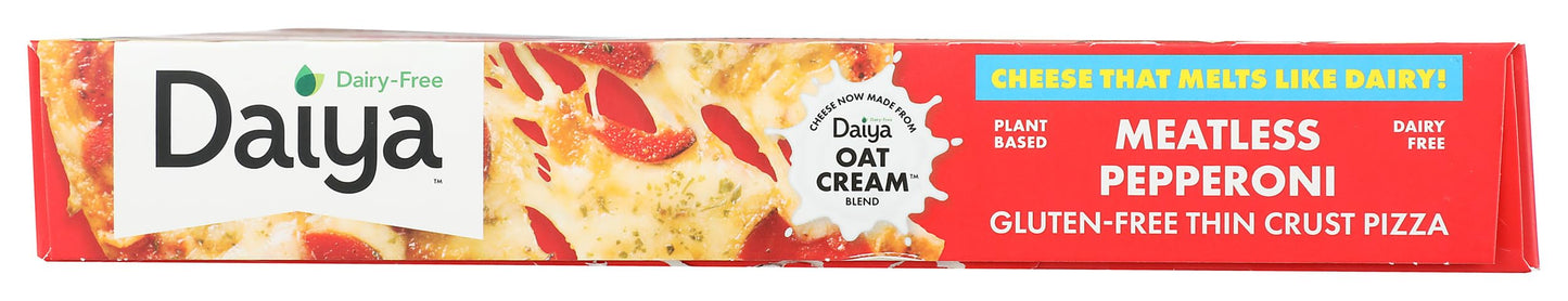Daiya, Frozen, Dairy Free Gluten Free Meatless Pepperoni Vegan Pizza, 16.7 Ounce